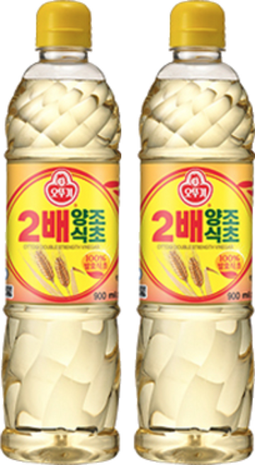 오뚜기 2배 양조식초, 900ml, 2개