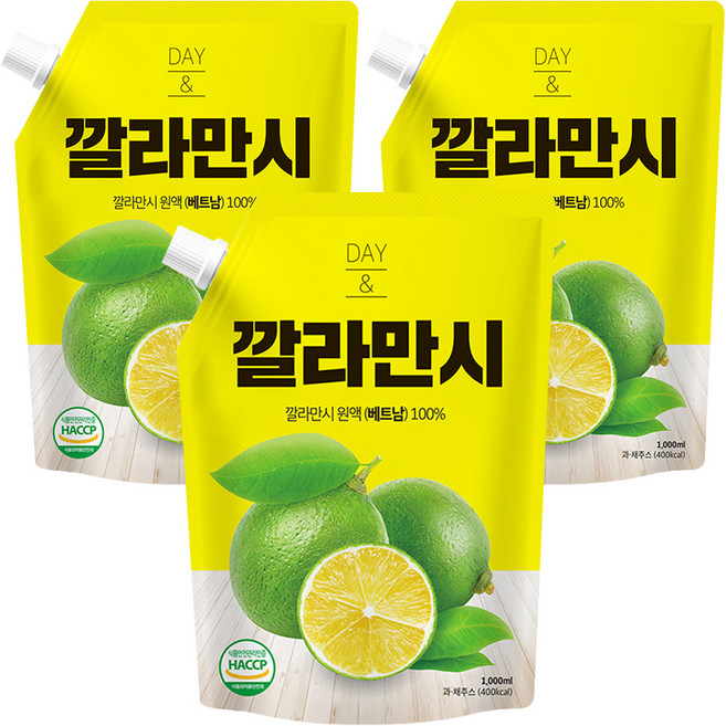 데이앤 깔라만시 원액, 1L, 3개