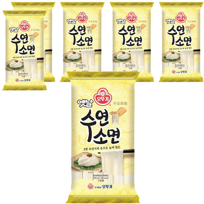 오뚜기옛날 수연소면, 500g, 6개