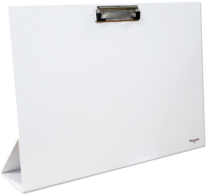 마그피아 스탠딩 자석클립보드 A3, 화이트