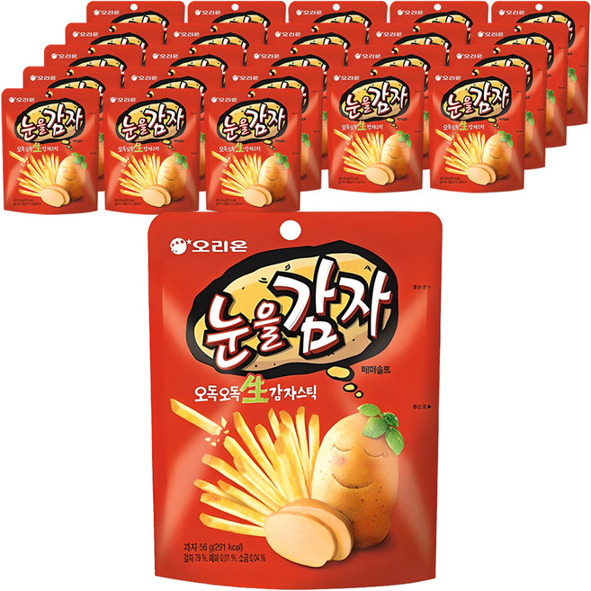 오리온 눈을감자, 56g, 24개