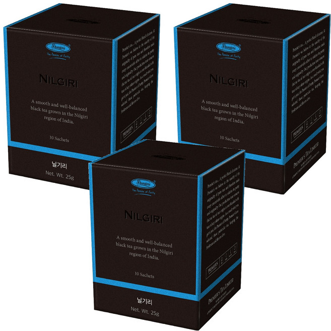 프리미어스티 닐기리 홍차, 2.5g, 10개입, 3개