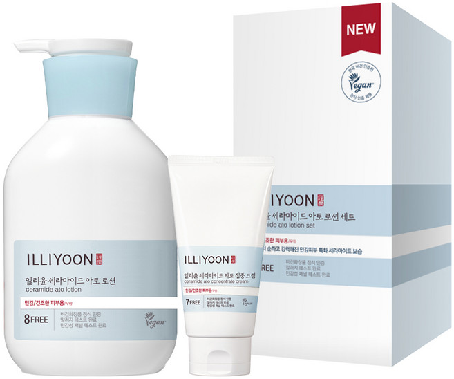일리윤 세라마이드 아토 로션 528ml + 집중 크림 150ml 세트, 1개, 528ml, 150ml