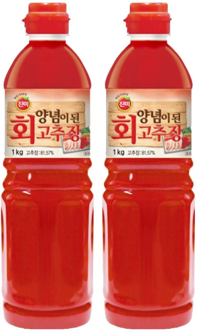 진미 양념이된회고추장, 1kg, 2개