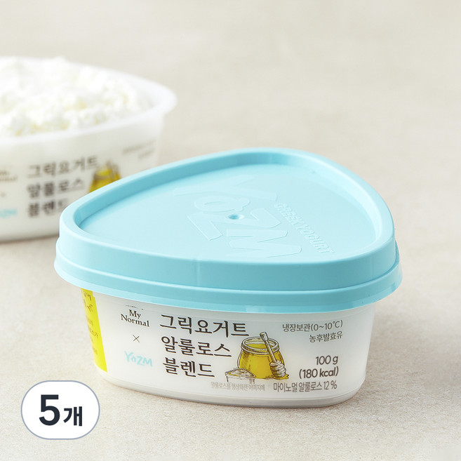 마이노멀 요즘 알룰로스 블렌딩 그릭요거트, 100g, 5개, 1개입