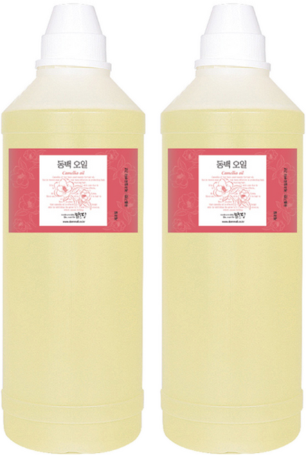 맑을담 동백 오일, 1L, 2개