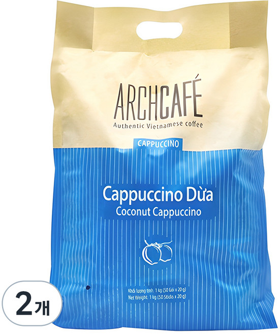 아치카페 코코넛 카푸치노 커피, 20g, 50개입, 2개