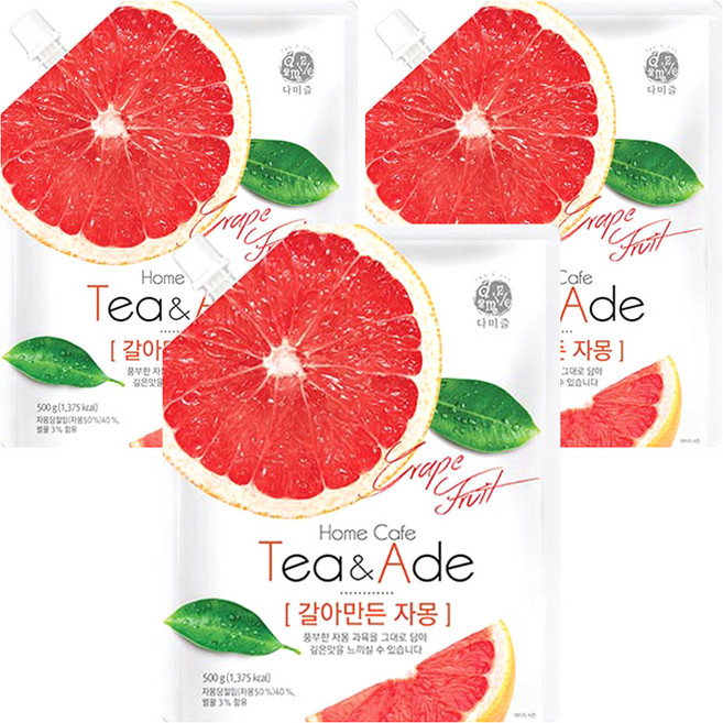 다미즐 갈아만든 자몽, 500g, 3개