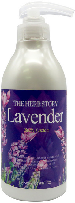 더허브스토리 아로마바디로션 라벤더, 500ml, 1개