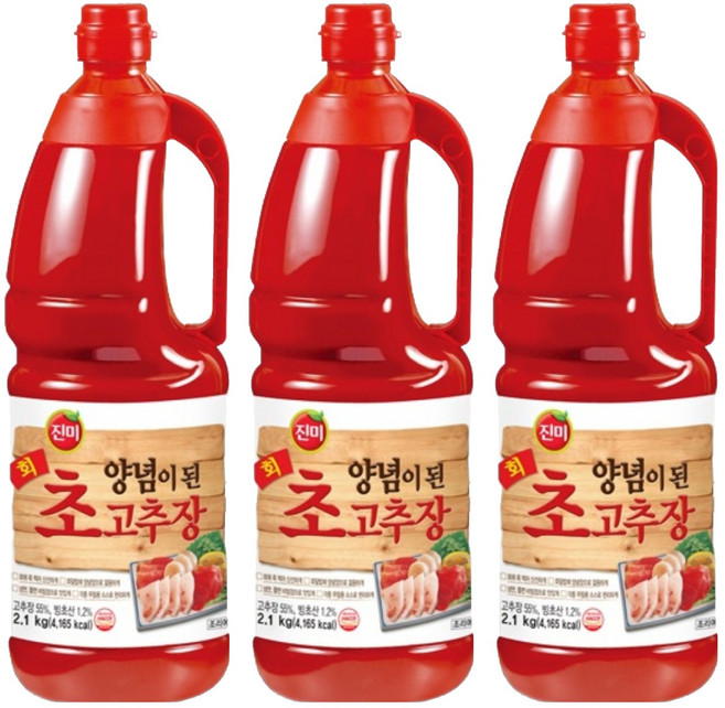 진미 양념이된회고추장, 2.1kg, 3개