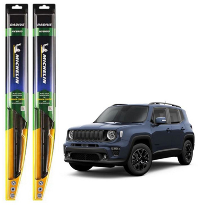 미쉐린 라디우스 하이브리드 와이퍼 운전석 + 조수석 세트, 지프 레니게이드 BU 2014년 07월