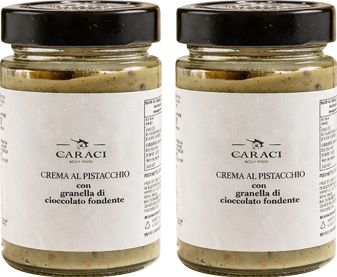 CARACI 開心果奶油黑巧克力, 190g, 2個