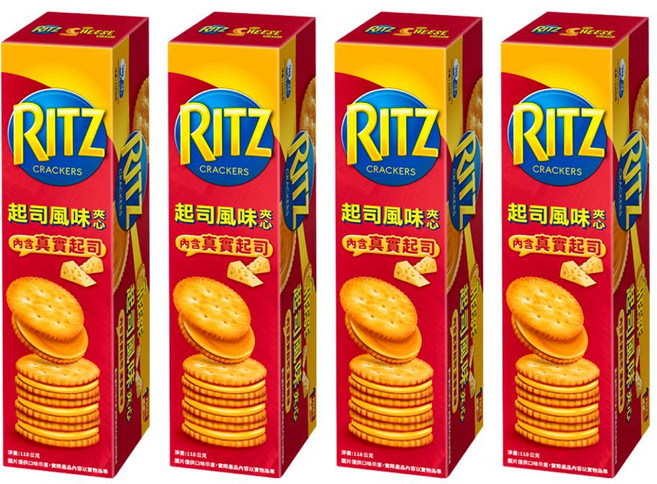 RITZ 麗滋 起士三明治, 118g, 4盒
