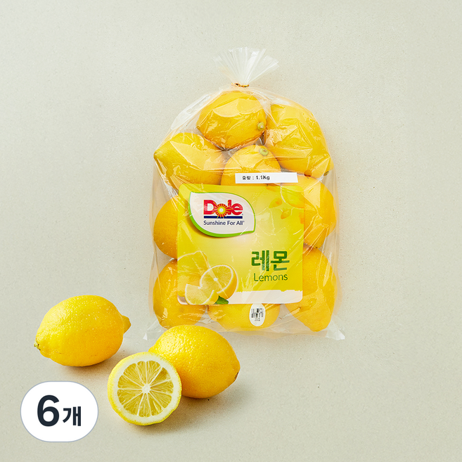 돌 칠레산 레몬 8~12개입, 6개, 1.1kg