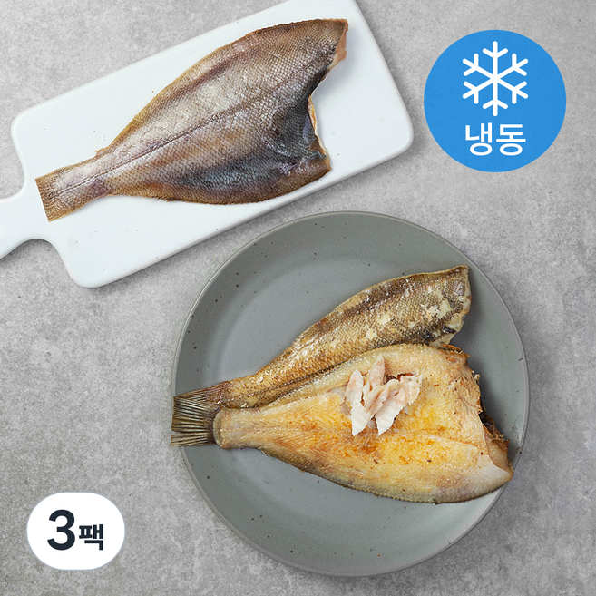 반건조 국산 가자미 (냉동), 500g, 3개