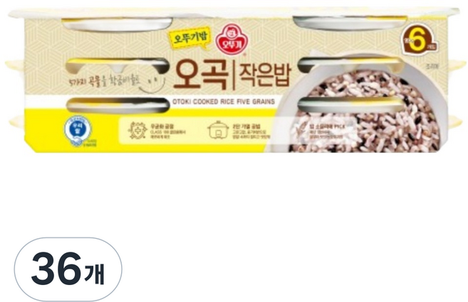 오뚜기 오뚜기밥 오곡 작은밥, 130g, 36개