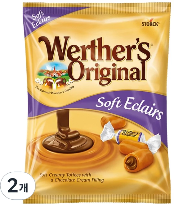 웨더스오리지날 스톡 웨더스 오리지널 초코크림필링 소프트 이클레, 100g, 2개 - 쿠팡