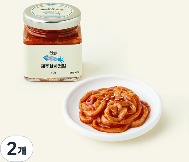 광령 제주 한치 젓갈, 80g, 2개