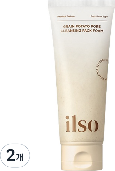 ilso 穀物馬鈴薯毛孔潔顏慕斯, 150ml, 2個