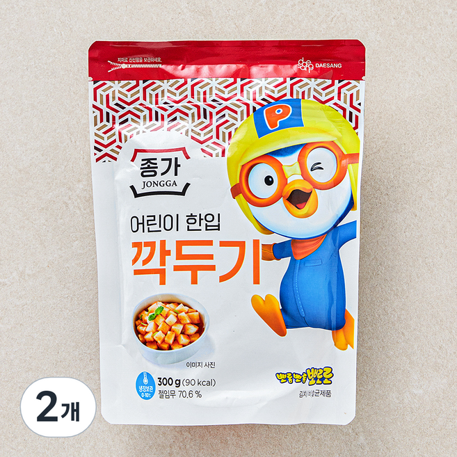종가집 어린이 한입 깍두기, 300g, 2개