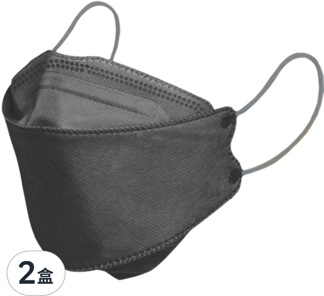 Charmed 昌明生技 成人立體口罩 KF94, 玄鐵灰, 10片, 2盒