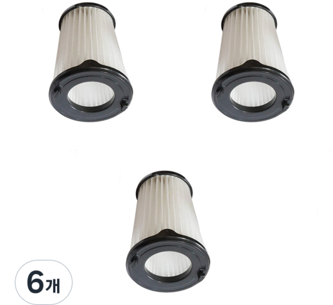 누심비 일렉트로룩스 뉴 에르고라피도 필터 리필 f150, 6개