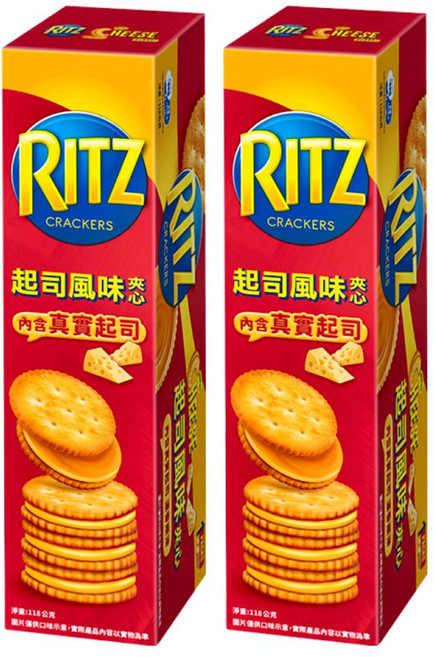 RITZ 麗滋 起士三明治, 118g, 2盒