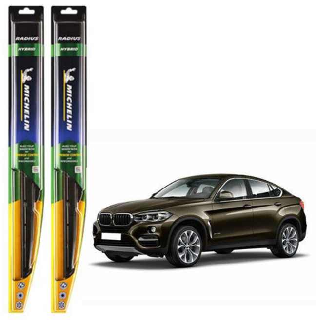 미쉐린 라디우스 하이브리드 와이퍼 운전석 + 조수석 세트, BMW X6 F16