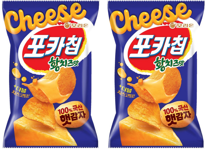포카칩 오리온 황치즈, 60g, 2개