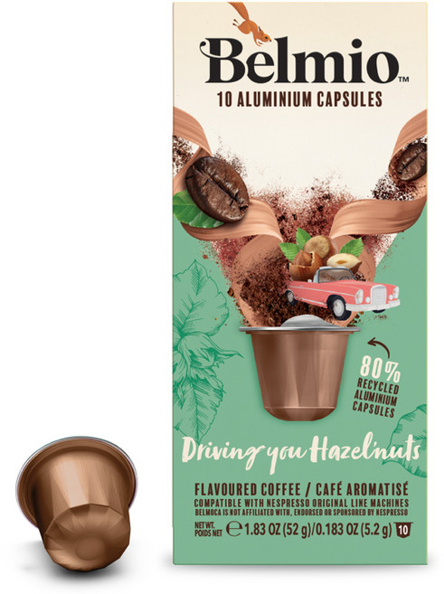 벨미오 드라이빙 유 헤이즐넛 캡슐커피 네스프레소 호환캡슐, 1개, 10개입, 5.2g