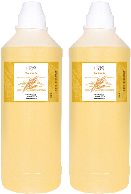 맑을담 미강유 오일, 1L, 2개