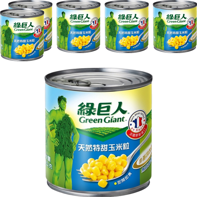 Green Giant 綠巨人 天然特甜玉米粒, 340g, 6罐