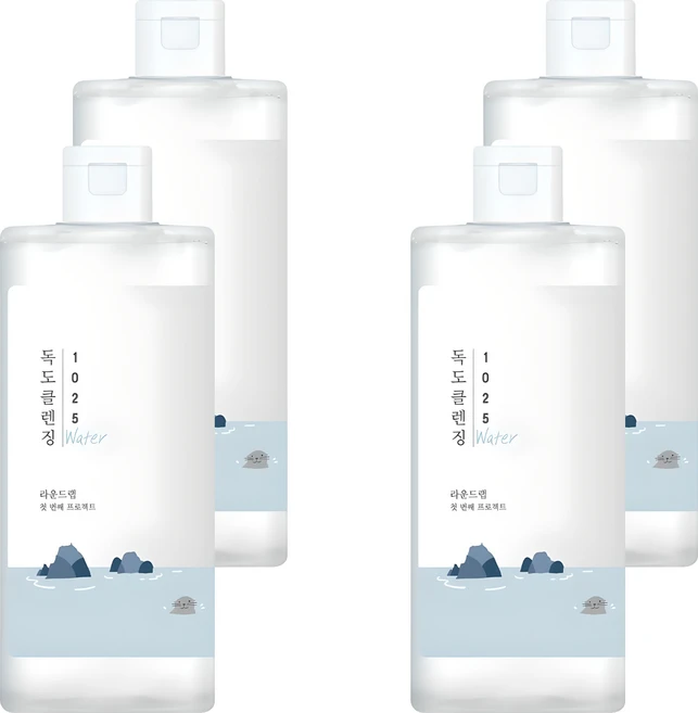 라운드랩 1025 독도 클렌징워터, 400ml, 4개 - 쿠팡