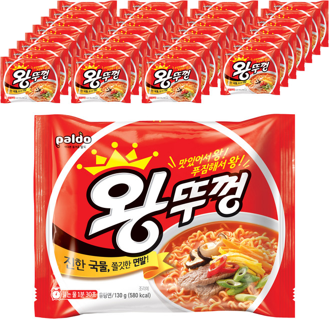 왕뚜껑 봉지라면 130g, 32개