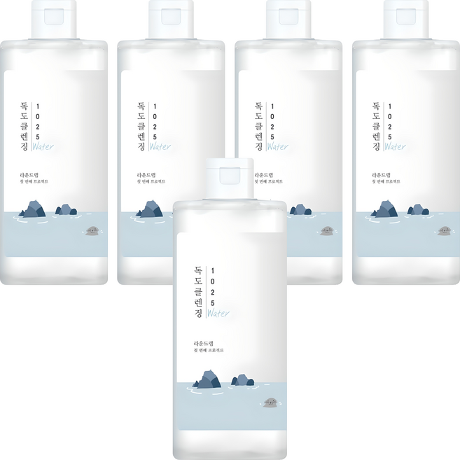 라운드랩 1025 독도 클렌징워터, 400ml, 5개