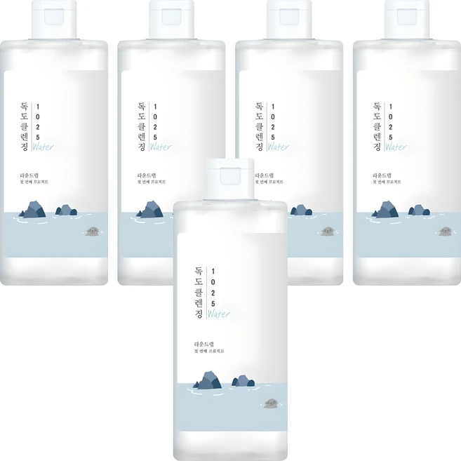 라운드랩 1025 독도 클렌징워터, 400ml, 5개 - 쿠팡