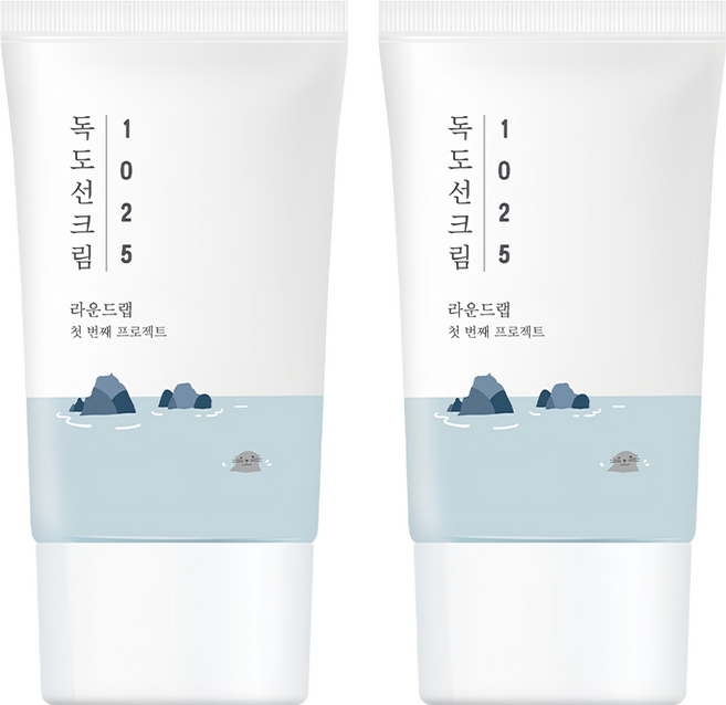 라운드랩 1025 독도 선크림 SPF 50+ PA++++, 50ml, 2개