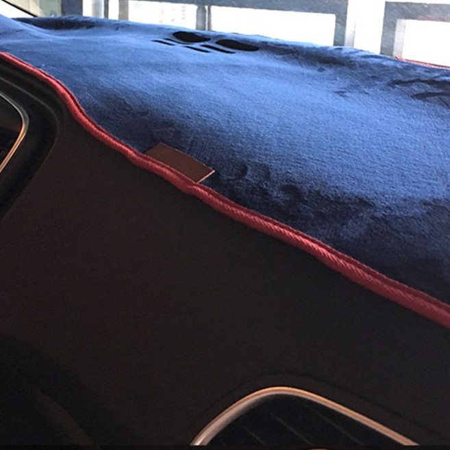 어바인클래스 벨벳 논슬립 대쉬보드커버 현대, 아이오닉(센터 무/충전표시 LED 무), 블루 + 레드