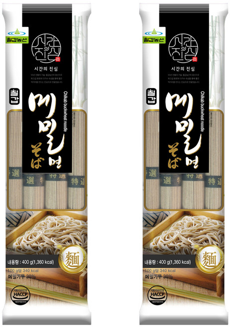 칠갑농산 메밀면, 400g, 2개