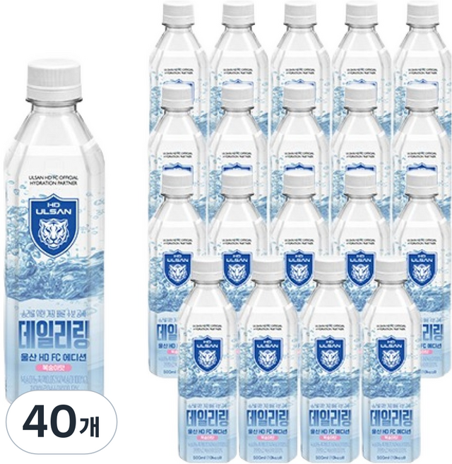 데일리링 울산 HD FC 에디션 복숭아맛, 40개, 500ml