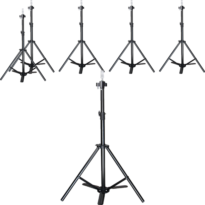 메이크그레이트 가발 미용 삼각대, 블랙, 6개