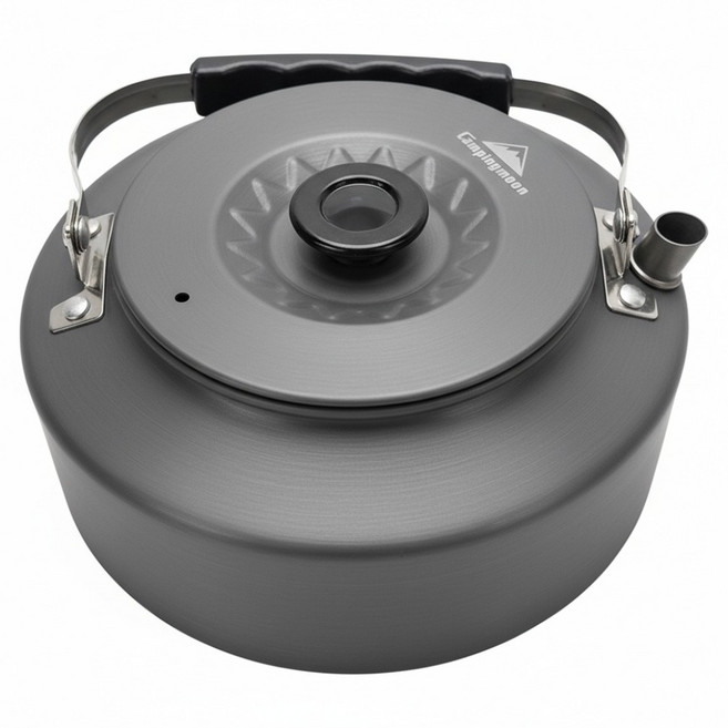 Campingmoon 柯曼 超輕量戶外茶壺 S1500 18 x 16cm 220g, 鐵灰色, 1個