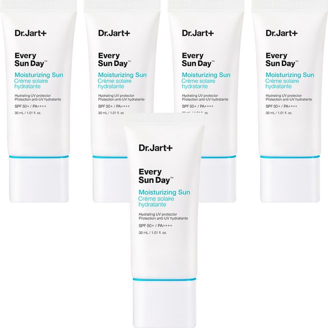 닥터자르트 에브리 선 데이 모이스처라이징 선크림 SPF50+ PA++++, 30ml, 5개