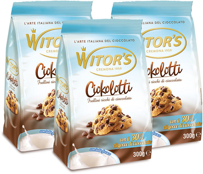 위토스 치코로띠 밀크 쿠키, 300g, 3개