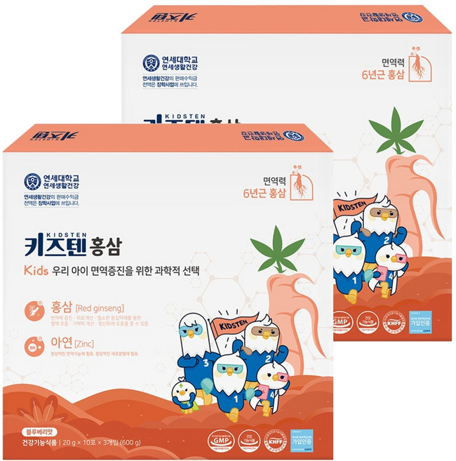 키즈텐 홍삼, 600g, 2개