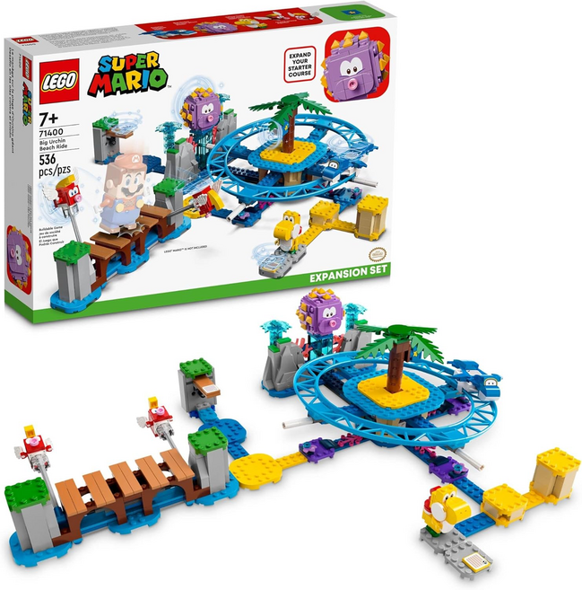 LEGO 71400 瑪莉歐系列, 海膽大哥的海灘車 Big Urchin Beach Ride Expansion Set, 1盒