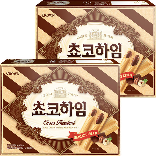 크라운 쵸코하임, 284g, 2개