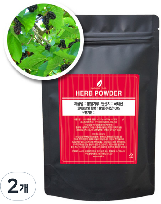 동이약초 뽕잎 가루, 1kg, 2개