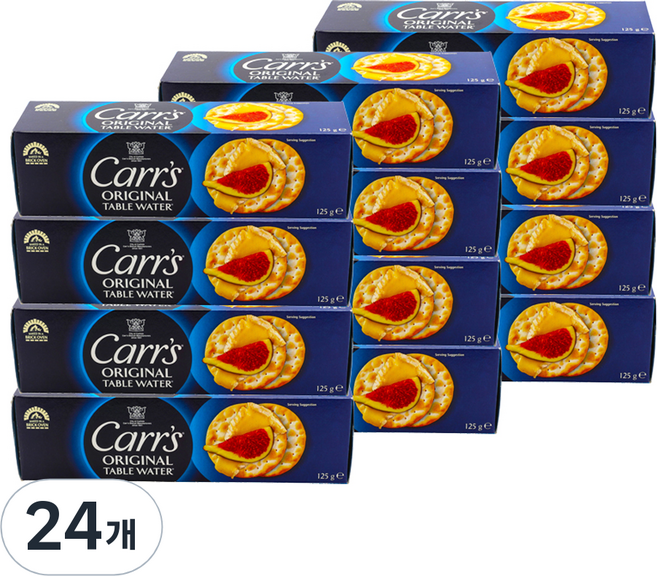 카스 테이블워터 크래커 오리지널, 125g, 24개
