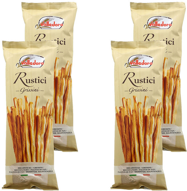 발레도로 그리시니 루스티치 막대과자, 100g, 4개